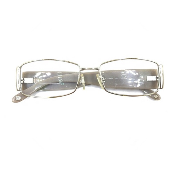Versace MOD. 1153-B 1221 Gold Beige Rectangle Eyeglasses Frames 51-16 135 Italy - Picture 12 of 12